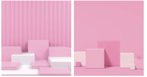 Scène rose, podium rose, estrade rose